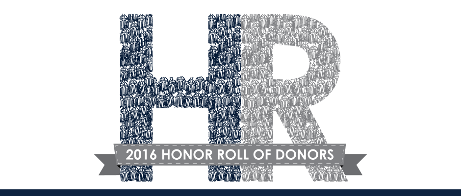 Honor Roll of Donors 2016 - University of Saint Mary